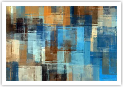 Produktbild von Poster - Poster ohne Rahmen - Abstraktion modern - 100x70 cm - Wand Bild - Wanddeko - Wandbilder - Kunstposter - Wandposter - Bilder - Kunstdruck - Wanddekoration - Wandbild - P2XAA100x70-3418