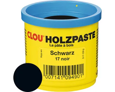 Produktbild von Clou Holzpaste schwarz 150 g