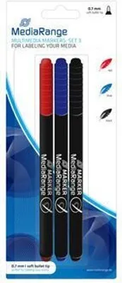Produktbild von MediaRange CD-Marker farbsortiert 0,7 mm, 3 St.