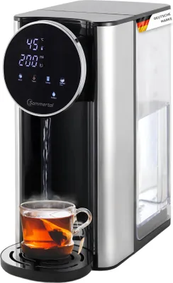Produktbild von Sommertal HW400 Heißwasserspender Businessline, XXL Version mit abnehmbaren 4L Tank, instant heißes Wasser 45-100°C, Touchdisplay, Babynahrung