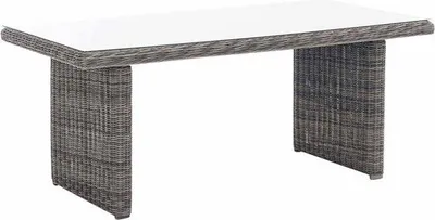 Zdjęcie produktu dla Szary stół z rattanu Deluxe o wysokości 180 cm do użytku na zewnątrz