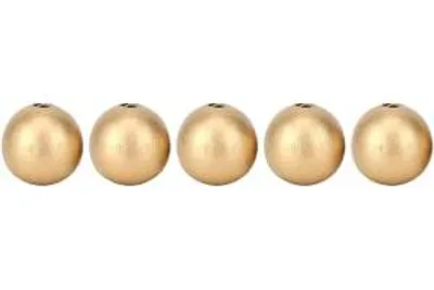 Produktbild von Holzperlen-Set 100 Stück - für Heimwerkerarbeiten - Auffädelperlen für Schmuck, Basteln & Heimwerken