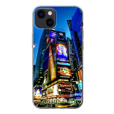 Produktbild von MuchoWow® Handyhülle Schutzhülle Hülle für iPhone 13 New York - Nacht - USA Silikon Softcase Handy Hülle - Karteninhaber