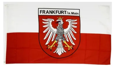 Produktbild von Flagge Deutschland Stadt Frankfurt mit em Aufkleber