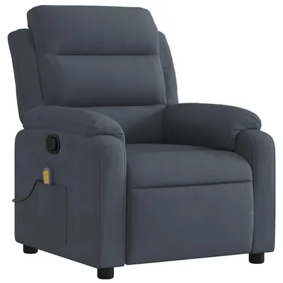 Immagine prodotto di vidaXL Sedia relax per massaggi, velluto grigio scuro