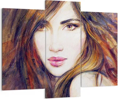 Produktbild von Bild auf Leinwand - Leinwandbild - Frau Gesicht Lippen - 130x100cm - Wand Bild - Wanddeko - Leinwanddruck - Bilder - Kunstdruck - Wanddekoration - Leinwand bilder - Wandkunst - CB130x100-3986