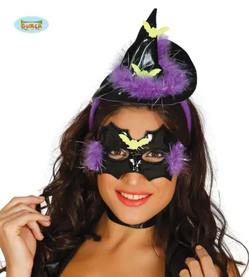 Produktbild von Guirca Maske mit Hut auf Haarreif