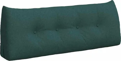 Zdjęcie produktu dla vidaXL Poduszka na plecy ciemnozielona 120 x 24 x 50 cm tkanina