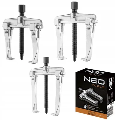 Produktbild von NEO TOOLS Ściągacz 2-ramienny 3-częściowy ZESTAW | Ściągacz do łożysk CrV-Steel Professional