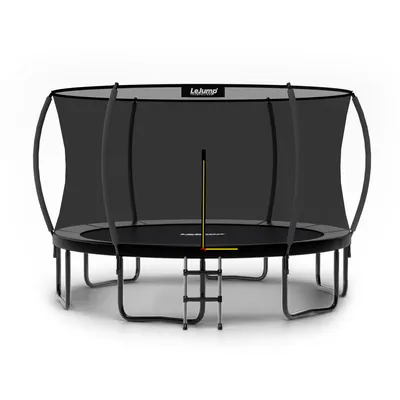 Produktbild von LeJump Gartentrampolin Gartentrampolin 'Kürbis' 366cm , Ø 366,00 cm, Mit Sicherheitsnetz »Deluxe«, Schutzrand schwarz