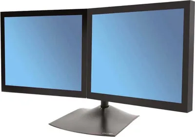 Immagine prodotto di Ergotron Serie DS DS100 Supporto da scrivania per doppio monitor, orizzontale 61 cm (24") Nero Desktop