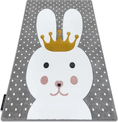 Produktbild von Kinderteppich PETIT BUNNY HASE grau Grau 120x170 cm
