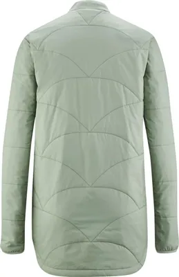Hinteransicht der "Jarle Jacket" von RedChili; eine grüne Softshelljacke für Damen mit einem strukturierten Design.