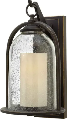 Immagine prodotto di Applique da esterno in vetro, bronzo oliato, E27, 60 W, Quincy Hinkley