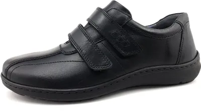 Produktbild von Waldläufer Herwig Herrenschuhe Slipper Klettschuh Schwarz Freizeit, Schuhgröße:EUR 43 | UK 9