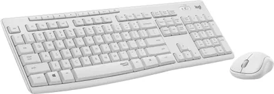 Produktbild von Logitech MK295 kabelloses Tastatur-Maus-Set mit SilentTouch-Technologie, Shortcut-Tasten, optischer Spurführung, Nano USB-Empfänger, verzögerungsfreier Drahtlosverbindung, QWERTZ layout- Weiß