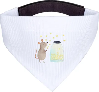 Produktbild von Mr. & Mrs. Panda Hunde Halstuch Maus Sterne - Weiß - Geschenk, Hund, Für, Tuch, Hundehalstuch, Träume, Geburt, Lustige Sprüche, Geburtstag, Hoffnung