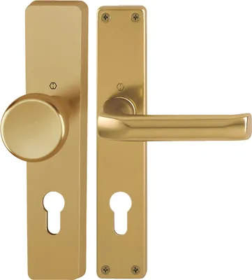 Produktbild von Langschildgarnitur London 54/227/202SP/113 Alu. F4 PZ 72mm DIN L/R HOPPE
