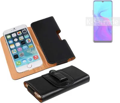 Produktbild von K-S-Trade Schützhülle Handyhülle kompatibel mit Blackview A80 Holster Gürtel Tasche Schutzhülle Handy-Tasche Smartphone Case Seitentasche schwarz