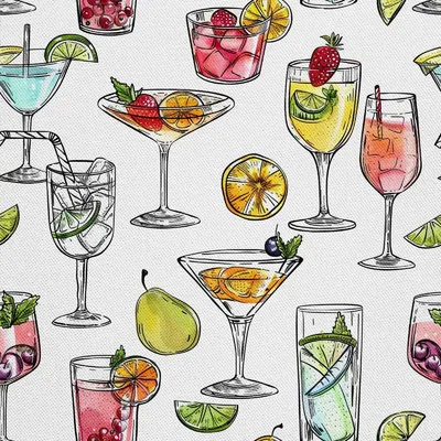 Produktbild von OUTDOOR DEKOSTOFFE OXFORD - Motiv Cocktail | DX8648