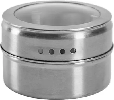 Produktbild von Magnetische Gewürzdosen, Gewürzbehälter aus Edelstahl, Gewürzglas, Gewürzdosen, Aufbewahrungsbox mit transparentem Deckel zur Aufbewahrung von Kräutern