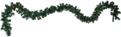 Best Season LED-Tannengirlande, beleuchtet, ca.2,5 m, 30 warm white LED, Batterie, Timer, outdoor, 612-05