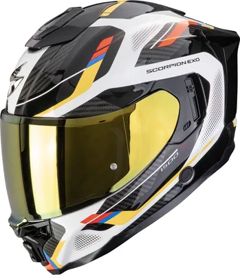 Produktbild von Scorpion Exo-1500 Air Sleek Helm, schwarz/weiß/gelb, XL (61/62)