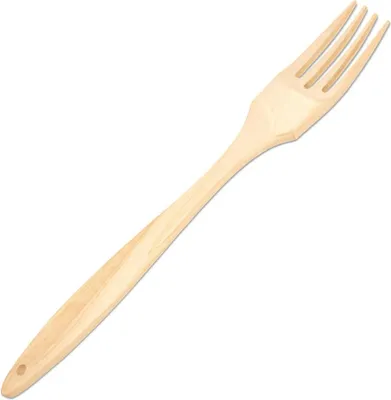 Produktbild von Birkenholzgabel 23 cm | Ökologische Holzgabel | Biologisch abbaubare Einweggabel | Öko-Gabel für die Gastronomie