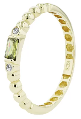 Produktbild von 333/- Gold Ring "Safiya" mit Zirkoniabesatz, Gelbgold, 8 Karat