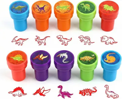Produktbild von Stempelset – Set mit 10 Stempeln – Kinderstempel – Spielzeugstempel für Kinder – Kreatives Spielzeug für Kinder