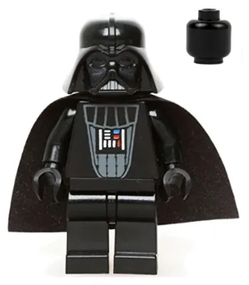 Produktbild von LEGO Minifigur Darth Vader (Black Head) – Star Wars (sw0386) – neu