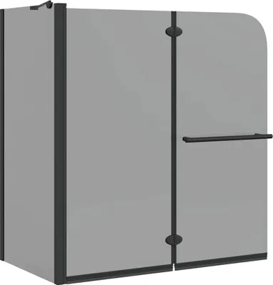 Obrázok produktu pre vidaXL Dvojskladací sprchový kút tmavý transparentný 120 x 67 x 129 cm