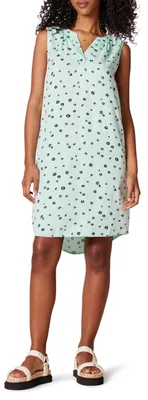 Produktbild von A. Essentials Damen Ärmelloses gewebtes Etuikleid, Aquablau Mohnblume, S