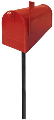 Zdjęcie produktu dla Czarny słupek z żelaza, wys. 77 cm, do skrzynki pocztowej w stylu amerykańskim Alubox MKT