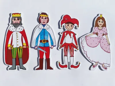 Obrázok produktu pre Gašparko a princezná - bábky 4 ks