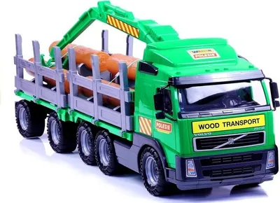 Obrázek produktu pro Polesie Volvo transportér dřeva s přívěsem 78x19x25 cm 1450652