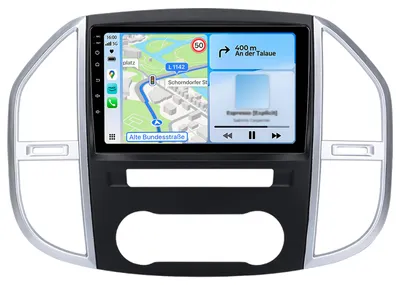 Obrázok produktu pre 10-palcové 6+128GB Android autorádio pre Mercedes Benz Vito W447 2014-2020 Wireless CarPlay Android Auto 4G WiFi GPS Navi 8Kern RDS DSP DAB+ BT