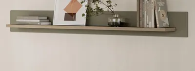 Produktbild von Wandboard "Finnes" in Salbei und Eiche Wandregal skandinavisch 150 cm