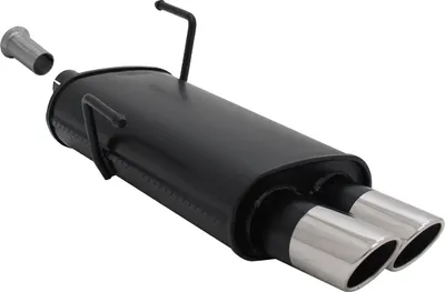 Immagine prodotto di Scarico sportivo Novus per Peugeot 206 2x76mm silenziatore posteriore SR design con ABE