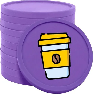 Immagine prodotto di Gettoni CombiCraft Coffee-To-Go viola - Ø29mm - 100 pezzi