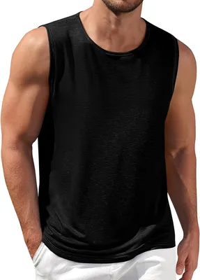 Produktbild von Herren Tanktop 2er-Pack, ärmellos, für Fitness