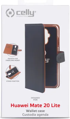 Image de Celly WALLY793 coque de protection pour téléphones portables 16 cm (6.3") Étui avec portefeuille Noir, Marron