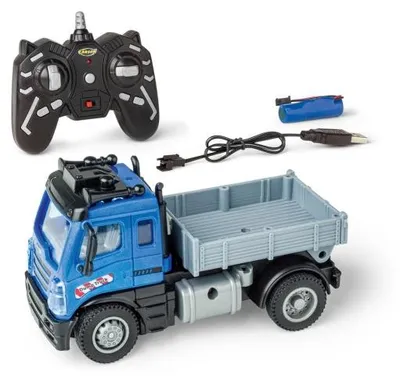 Obrázek produktu pro Carson 500907684 - Model nákladního vozu "Kipper" v měřítku 1:50, ovládání 2,4 GHz -