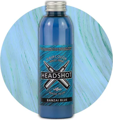 Produktbild von Headshot Haartönung vegane Haarfarbe Banzai Blue (150 ml)