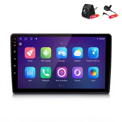 Produktbild von Autoradio Rückfahrkamera Für Skoda Fabia 2008-2013 CarPlay Android Auto 8Kern 4G WIFI GPS Navigation Radio DSP SWC Bluetooth RDS 10 Zoll 6+128GB