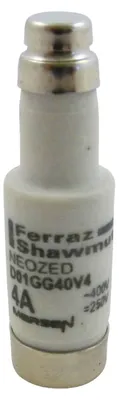 Produktbild von Mersen 01700.004000 D01 4A gG 400V braun NEOZED Sicherungseinsatz