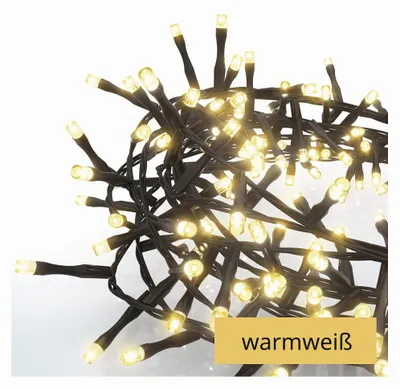 Productafbeelding van EMOS LED-lichtketting, warmwit, geschikt voor binnen- en buitengebruik, clusterverpakking, 6 meter lang, kerstverlichting
