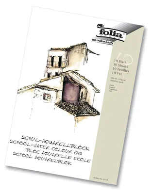 Produktbild von Folia 8353 Aquarellblock DIN A3 150g/m² 10 Blatt rauh