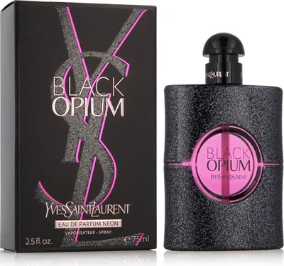 Produktbild von Yves Saint Laurent Black Opium Neon, Frauen, 75 ml, Nicht nachfüllbare Flasche, Kaffee, Drachenfrucht, Orangenblüte, Vanille, Weißer Moschus