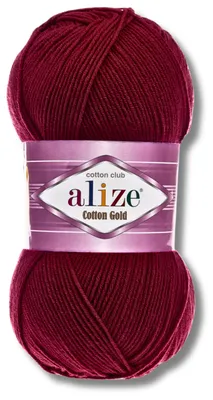Obrázok produktu pre Alize 1x 100g priadze Bavlna Gold, univerzálna farba, vhodná na háčkovanie a pletenie (57)